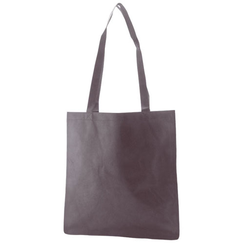 Reusable Tote, Charcoal, 15" x 16", 28" Handle