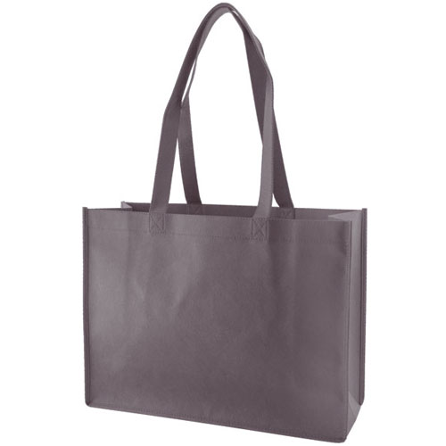Reusable Tote, Charcoal, 16" x 6" x 12", 28" Handle