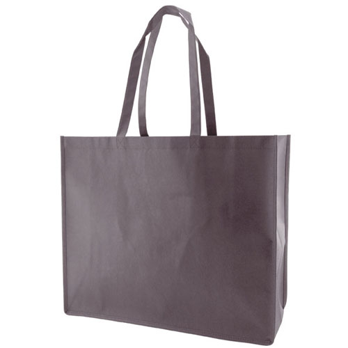Reusable Tote, Charcoal, 20" x 6" x 16", 28" Handle