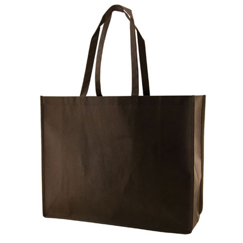 Reusable Tote, Chocolate, 20" x 6" x 16", 28" Handle