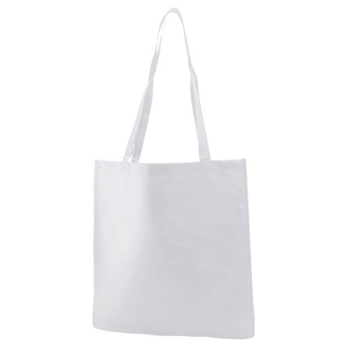 Reusable Tote, White, 15" x 16", 28" Handle