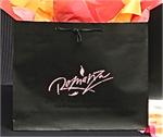 Euro Style Soft Handle Laminated Paper Shopping Bag - Matte Black