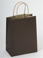 50% Recycled Kraft Paper Shopping Bag - Chocolate