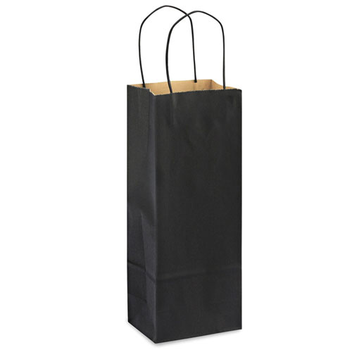 Black Natural Kraft, Twisted Paper Handles - 5-1/2" W x 3-1/4" G x 13" H