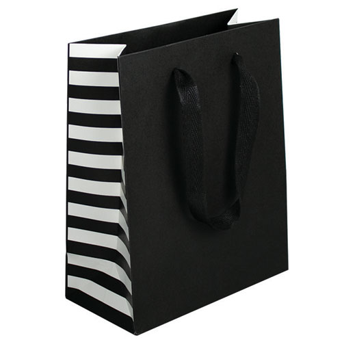 Black Stripes, Natural Finish, Cotton Twill Handles - Assorted Sizes