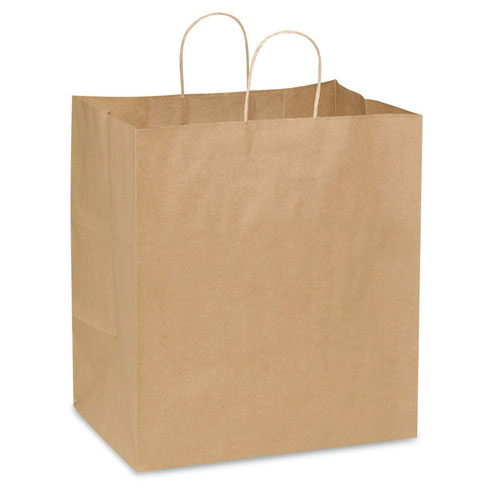 Natural Kraft, Twisted Paper Handles - 14-1/2" W x 9" G x 16-1/4" H