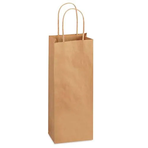 Natural Kraft, Twisted Paper Handles - 5-1/2" W x 3-1/4" G x 13" H