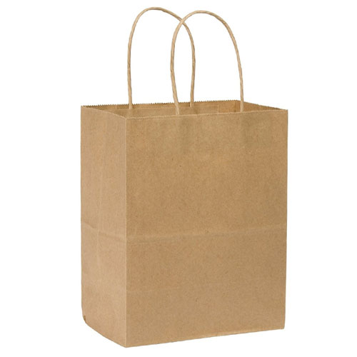 Natural Kraft, Twisted Paper Handles - 10" W x 7" G x 12" H
