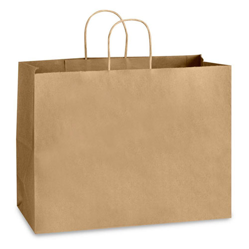 Natural Kraft, Twisted Paper Handles - 16" W x 6" G x 12" H