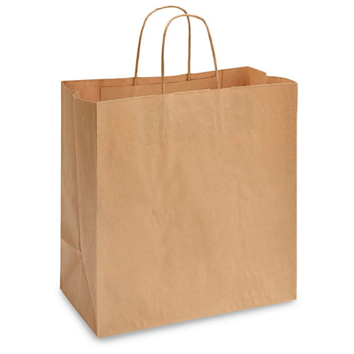 Natural Kraft, Twisted Paper Handles - 13" W x 7" G x 13" H