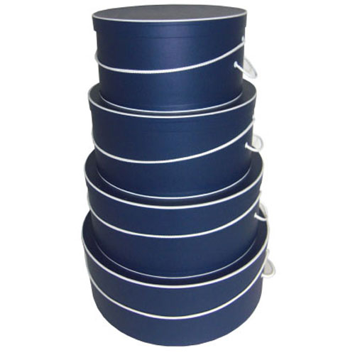 Navy with White Trim - 4 Box Nest