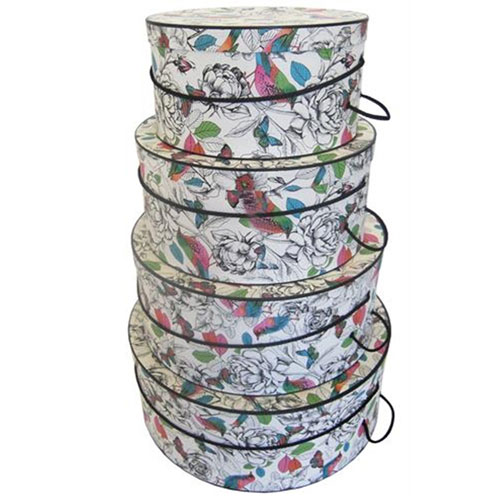 Colorful Nature Pattern - 4 Box Nest