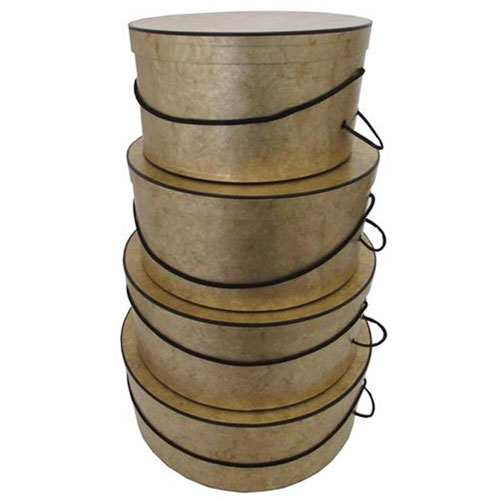 Gold Marble Pattern - 4 Box Nest