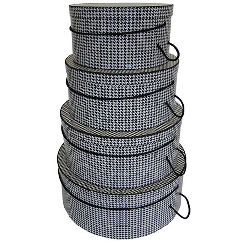 Houndstooth Pattern - 4 Box Nest