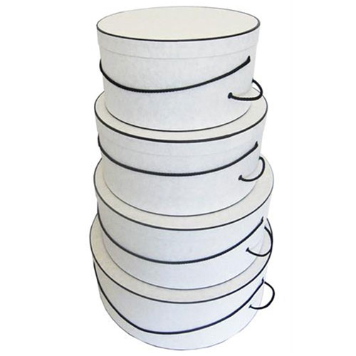 White Crepe Pattern - 4 Box Nest
