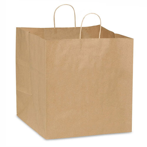 Natural Kraft, Twisted Paper Handles - 10" W x 10" G x 10" H