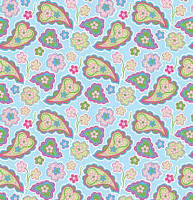 Spring Paisley Patterned Gift Wrap
