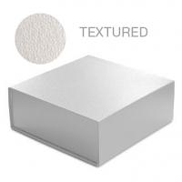 White Leatherette - 6 x 6 x 2-3/4