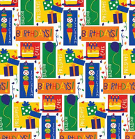 My Birthday Patterned Gift Wrap My Birthday Patterned Gift Wrap