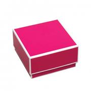 Sophie 2-piece Jewelry Boxes - Fuchsia with White Trim