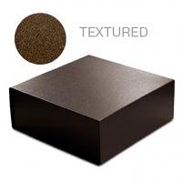 Brown Leatherette - 6 x 6 x 2-3/4