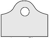 25% RECYCLED Plastic High-Density T-Shirt Bag -  Wave Die Cut Handle - Clear