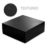 Black Leatherette - 6 x 6 x 2-3/4